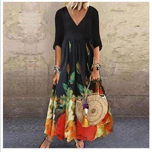 Autumn smock dress